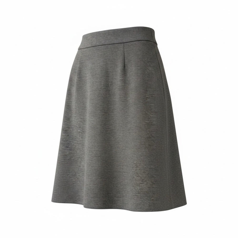 George Women Gray Stretch Pencil Skirt Size 6 Mid Rise Career Casual Slit 23L
